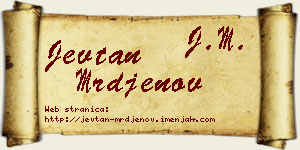Jevtan Mrđenov vizit kartica